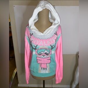 Women’s Well Worn Skiyalater Hooded Holiday Sweater